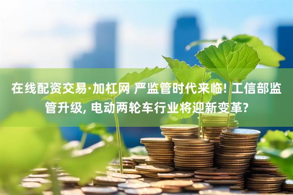 在线配资交易·加杠网 严监管时代来临! 工信部监管升级, 电动两轮车行业将迎新变革?
