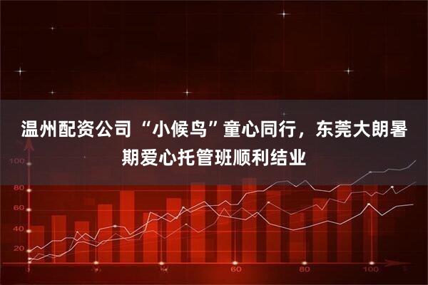 温州配资公司 “小候鸟”童心同行，东莞大朗暑期爱心托管班顺利结业